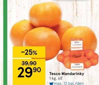 Mandarinky Tesco