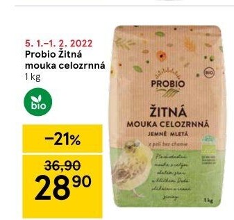 Mouka žitná celozrnná bio Probio