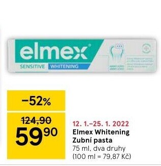 Pasta na zuby Whitening Elmex