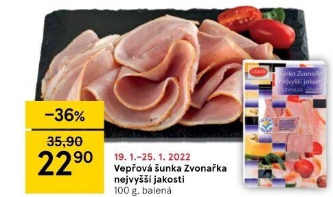 Šunka Zvonařka nejvyšší jakosti LE&amp