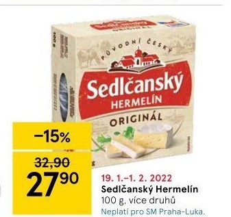 Sýr Hermelín Sedlčanský