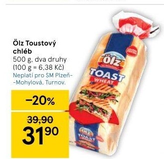 Toustový chléb Sandwich Soft Ölz