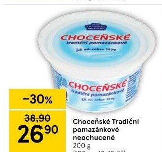 Tradiční pomazánkové Choceňské