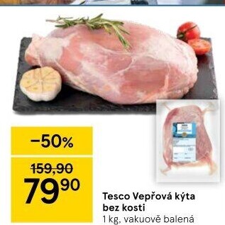 Vepřová kýta bez kosti Tesco