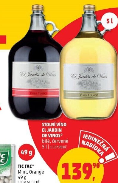 Vína El Jardín de VinosVinařství Mutěnice - džbán