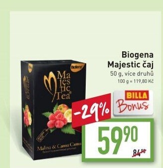 Čaj ovocný Majestic Tea Biogena