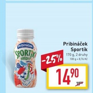 Jogurtový nápoj Sportík Pribináček