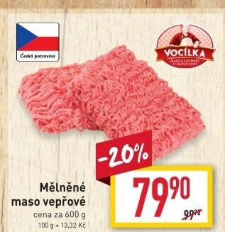 Maso mleté vepřové Vocílka