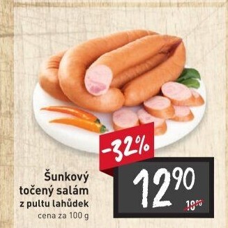 Salám šunkový točený