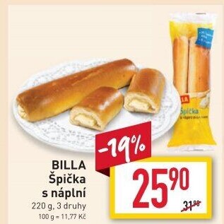 Špička s náplní Billa