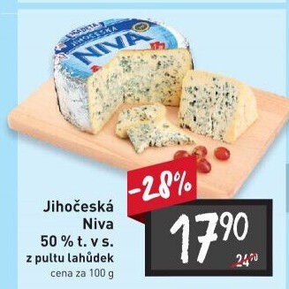 Sýr Niva Jihočeská 50% Madeta
