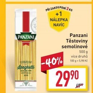 Těstoviny Panzani