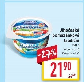 Tradiční pomazánkové Jihočeské Madeta