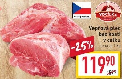 Vepřová plec bez kosti Vocílka