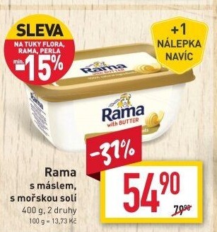 Margarín s máslem Rama