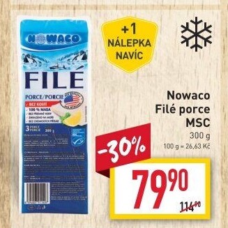 Rybí filé mražené Nowaco