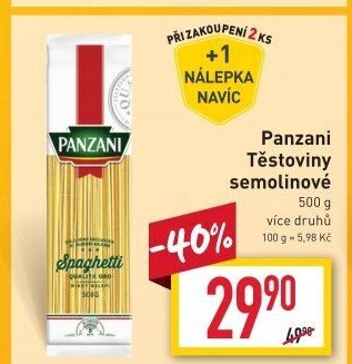 Těstoviny Panzani