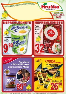 akční leták Hruška 18.1.2022-24.1.2022