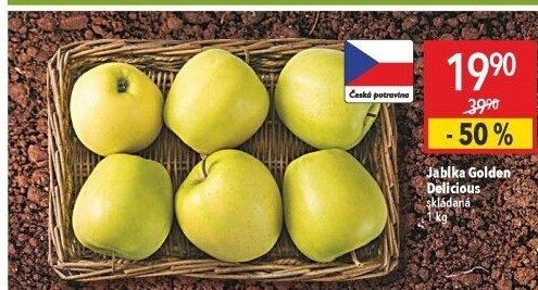 Jablka Golden Delicious