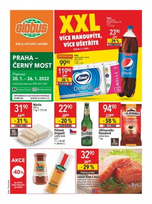 akční leták Globus 20.1.2022-26.1.2022