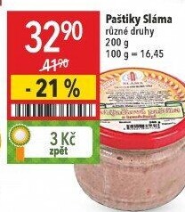 Paštika zabijačková s brusinkami Sláma
