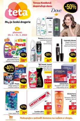 akční leták Teta drogerie 20.1.2022-31.1.2022