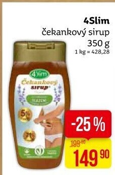 Čekankový sirup 4Slim