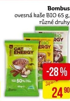 Ovesná energy kaše bio Bombus