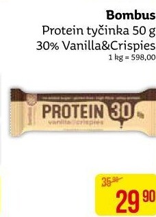 Tyčinka Bombus Protein 30%
