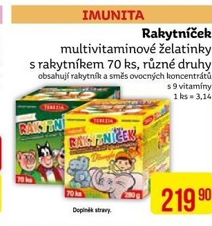Vitamíny pro děti Rakytníček Terezia