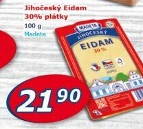 Sýr Eidam Jihočeský 30% Madeta