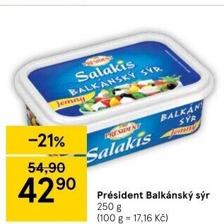 Balkánský sýr Président