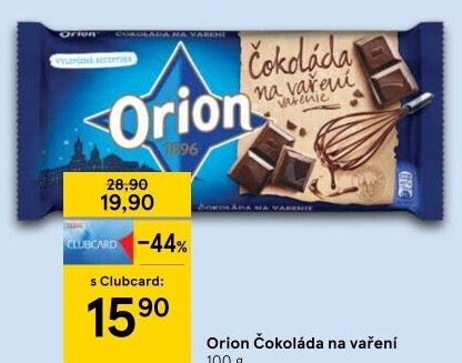Čokoláda na vaření Orion