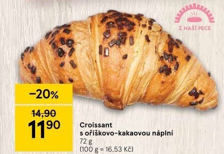 Croissant s náplní