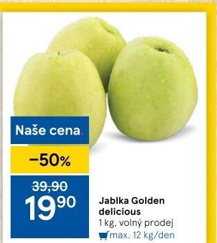 Jablka Golden Delicious
