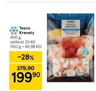 Krevety mražené Tesco
