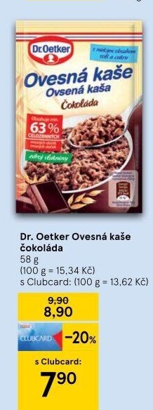 Ovesná kaše Dr. Oetker