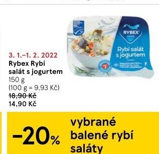 Salát rybí s jogurtem Rybex
