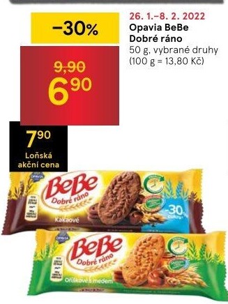 Sušenky BeBe Dobré ráno Opavia