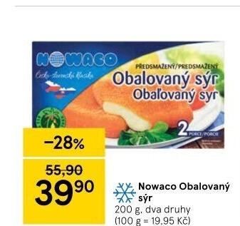 Sýr obalovaný mražený Nowaco