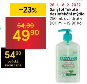 Tekuté dezinfekční mýdlo Sanytol