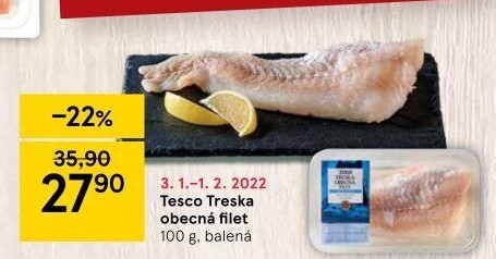 Treska obecná filet Tesco