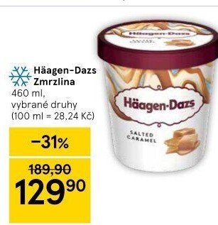 Zmrzlina v kelímku Häagen-Dazs