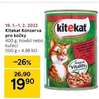 Konzerva pro kočky Kitekat