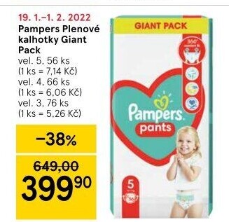 Pleny dětské Pampers Pants