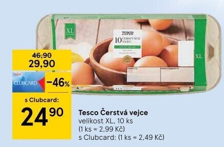 Vejce XL Tesco