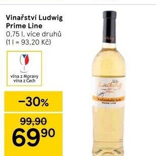 Vína Prime Line Vinařství Ludwig