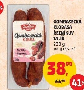 Gombasecká klobása Řezníkův talíř
