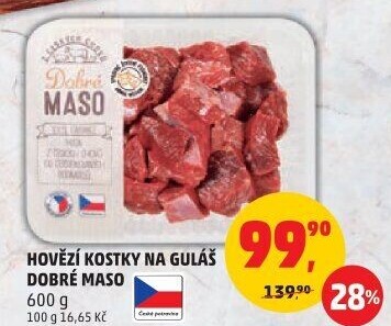 Hovězí maso na guláš Dobré maso