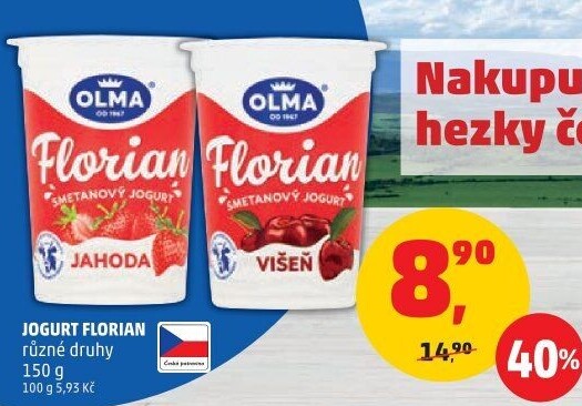 Jogurt smetanový Florian Olma